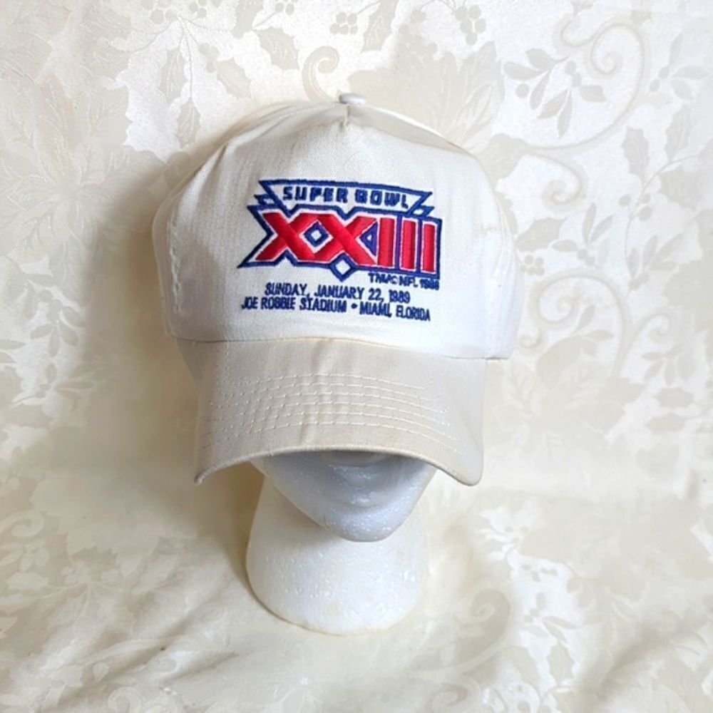 NFL New Era White Superbowl 23 1989 Vintage Baseball Hat